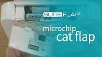 Locating the serial number on the SureFlap Microchip Cat Flap